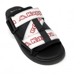 Men's Kappa Logo Tape Kalpi Sandals - Black / Red