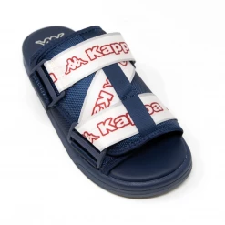 Kappa Logo Tape Kalpi Sandals - Blue Navy / Red