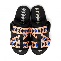 Kappa 222 Banda Mitel 7 Sandals - Black / Peach Men's