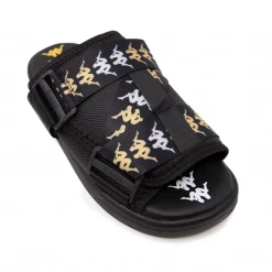 Kappa 222 Banda Mitel 7 Sandals - Black / White