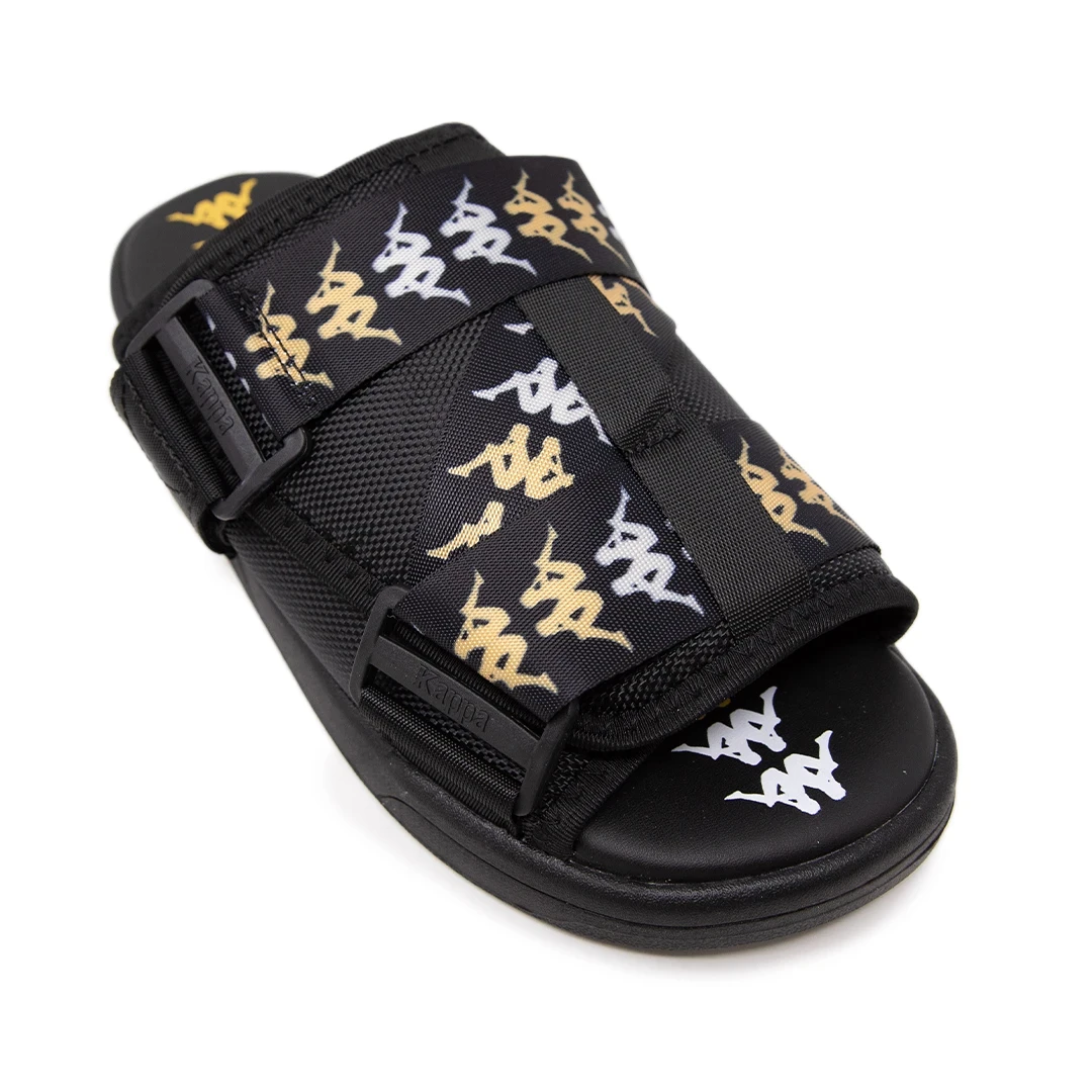 Kappa 222 Banda Mitel 7 Sandals - Black / White