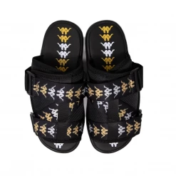 Kappa 222 Banda Mitel 7 Sandals - Black / White