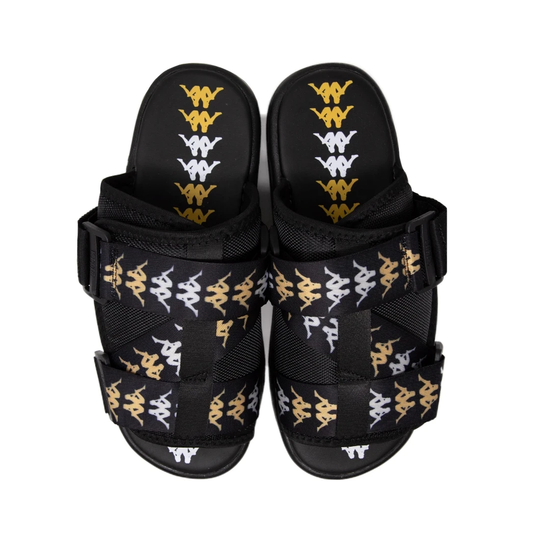 Kappa 222 Banda Mitel 7 Sandals - Black / White