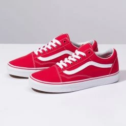 Vans Unisex Old Skool Formula One Shoes - Red / White