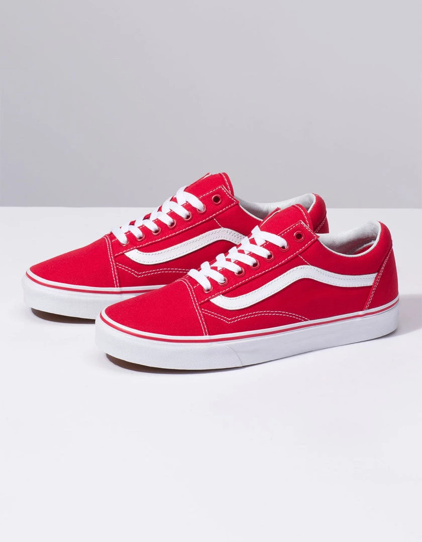 Vans Unisex Old Skool Formula One Shoes - Red / White