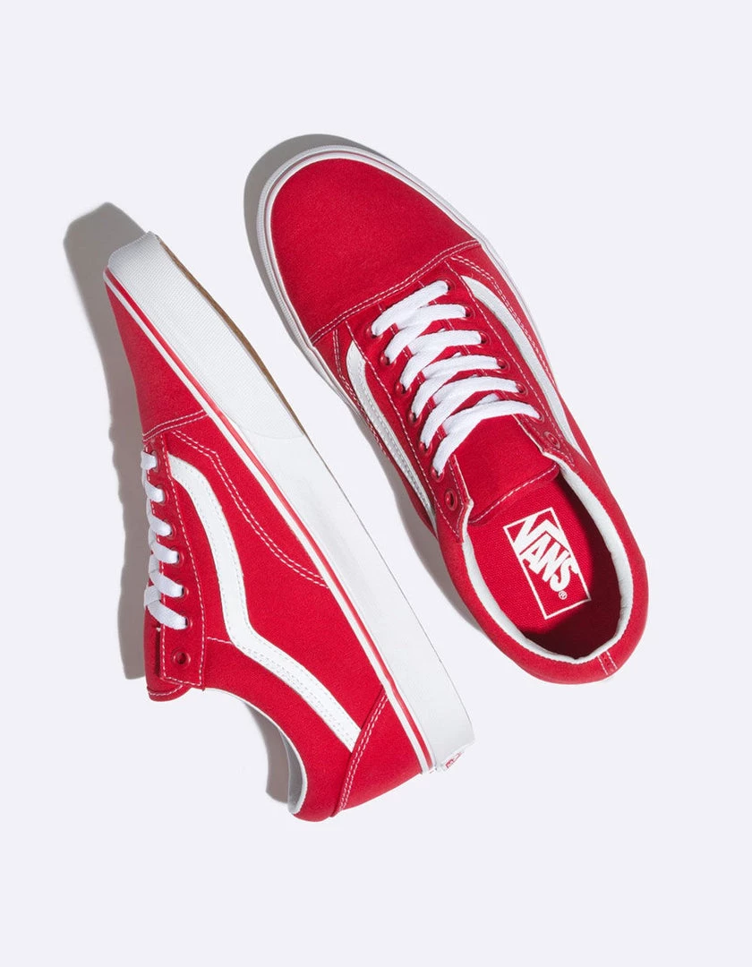 Vans Unisex Old Skool Formula One Shoes - Red / White