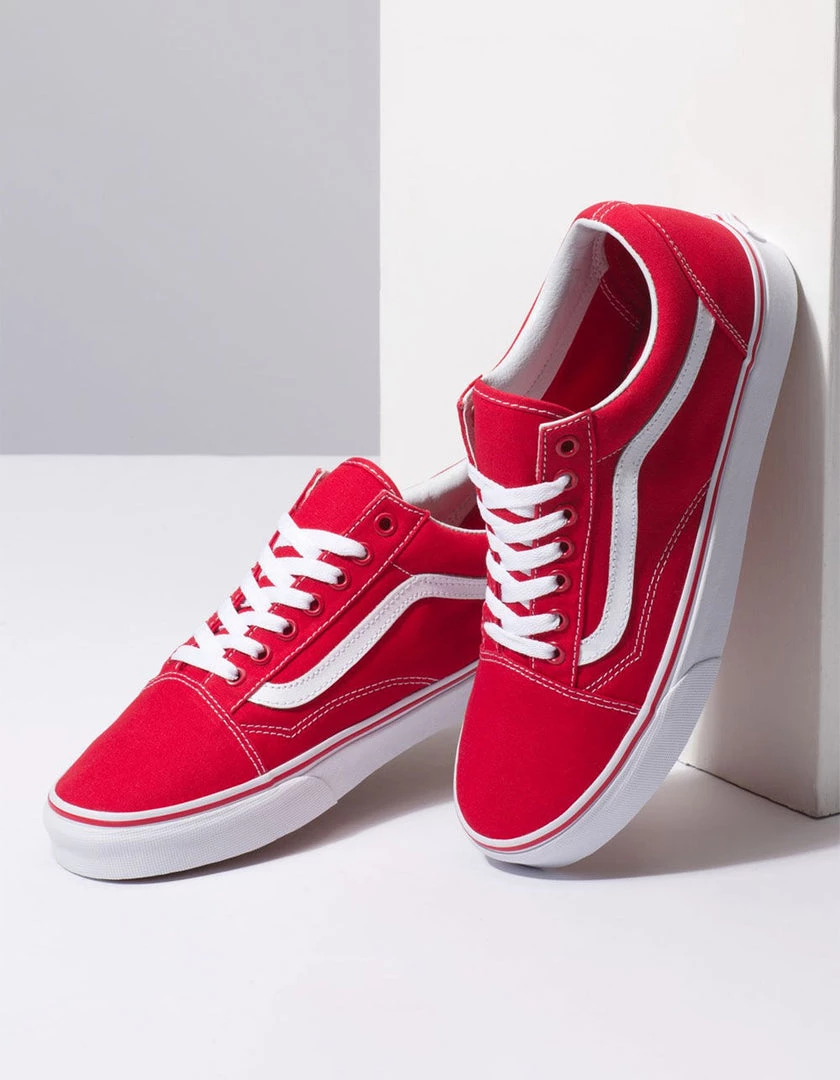 Vans Unisex Old Skool Formula One Shoes - Red / White