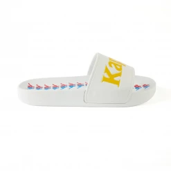 Kappa 222 Banda Adam 16 Slides - White / Fuchsia / Blue Men's