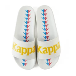 Kappa 222 Banda Adam 16 Slides - White / Fuchsia / Blue Men's
