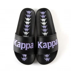 Kappa 222 Banda Adam 17 Slides - Black / Lilac Men's