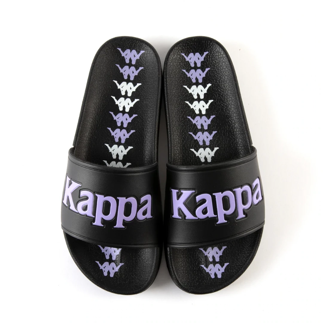 Kappa 222 Banda Adam 17 Slides - Black / Lilac Men's