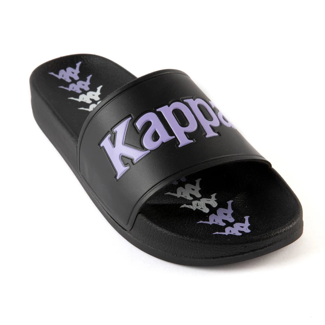 Kappa 222 Banda Adam 17 Slides - Black / Lilac Men's