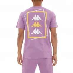 Kappa Authentic Vlado T Shirt - Violet / Lavender Men's