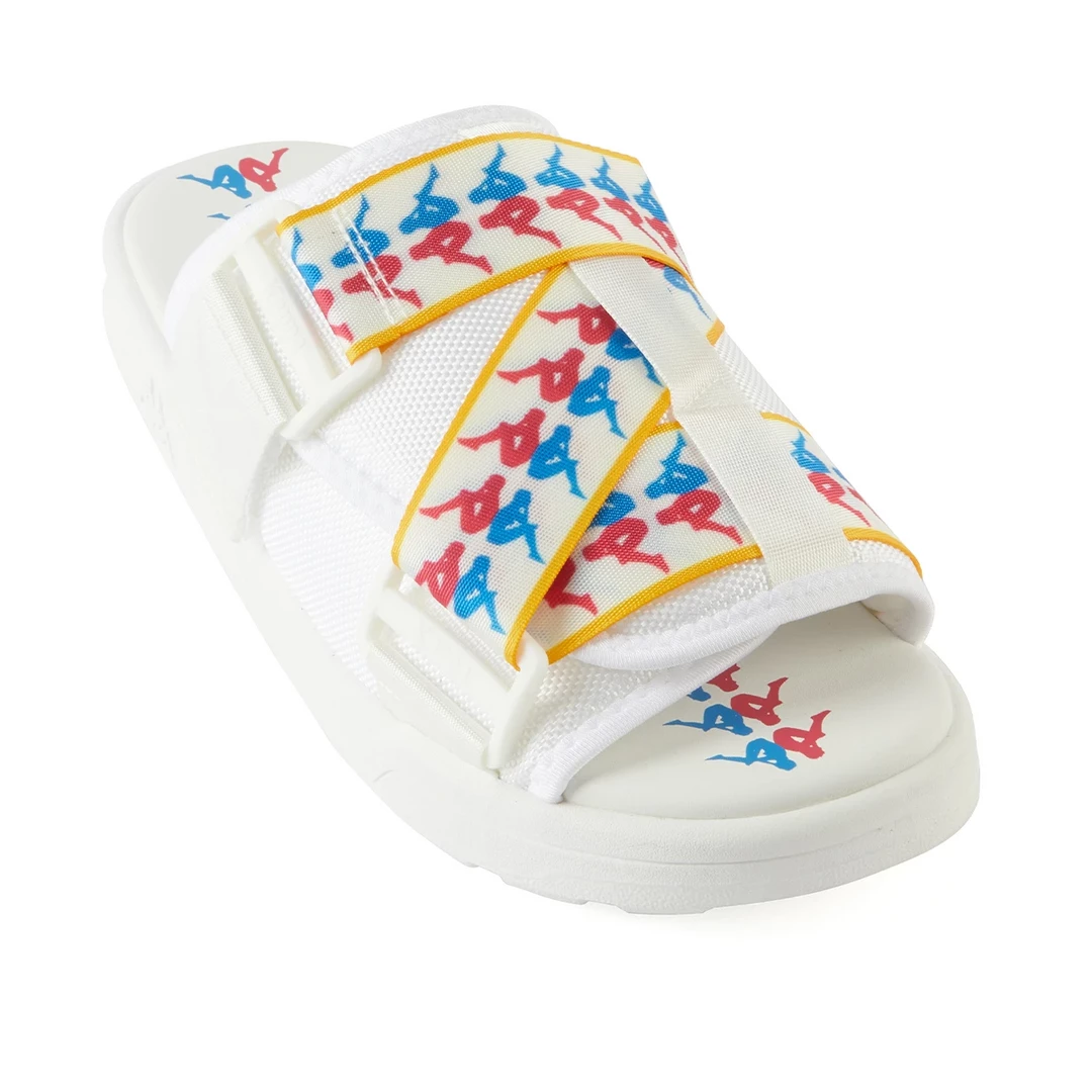 Men's Kappa 222 Banda Mitel 6 Sandals - White / Fuchsia / Blue