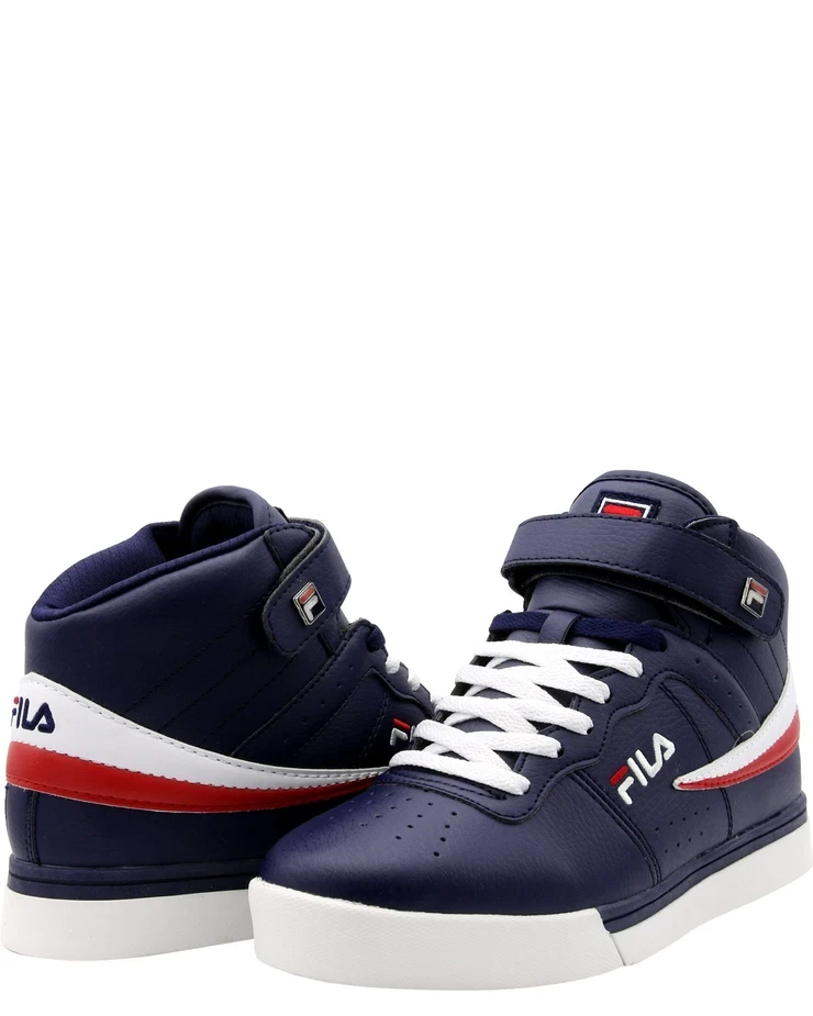 Fila Men's Vulc 13 Mid Plus Shoes - Navy / Red
