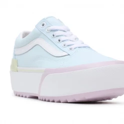 Vans Unisex Pastel Old Skool Stacked Shoes - Blue / Pink / Yellow