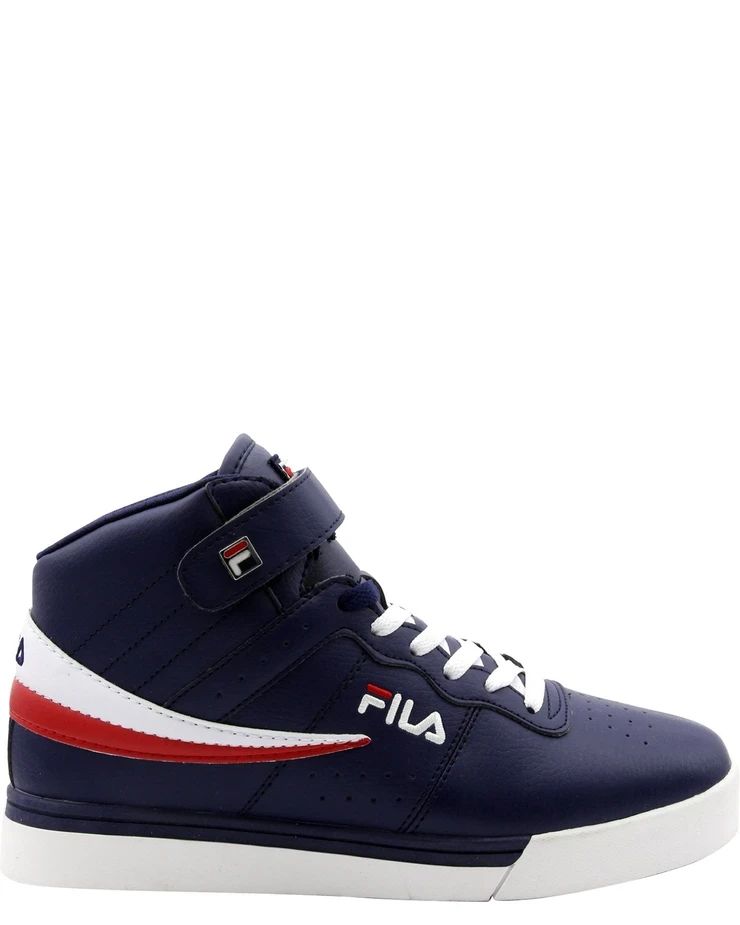 Fila Men's Vulc 13 Mid Plus Shoes - Navy / Red