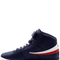 Fila Men's Vulc 13 Mid Plus Shoes - Navy / Red