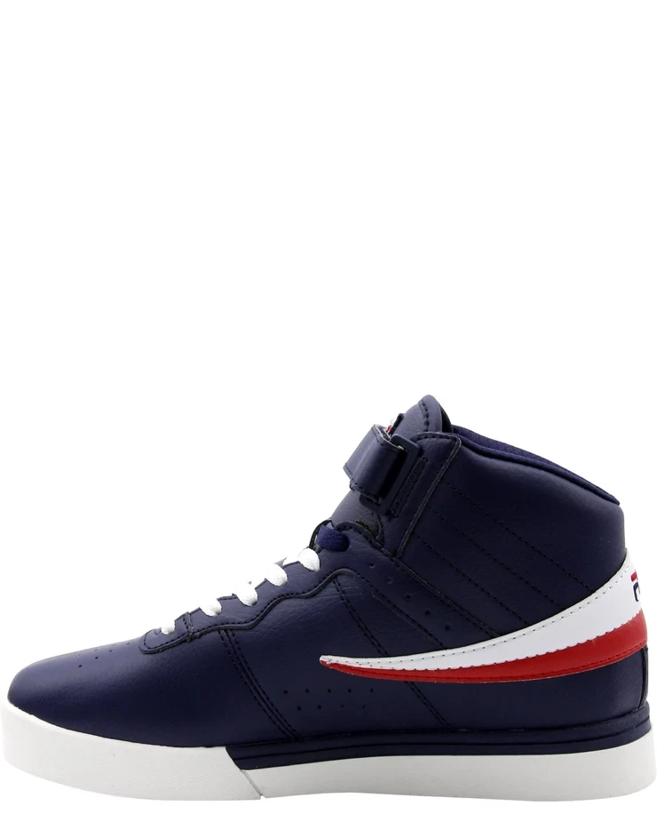 Fila Men's Vulc 13 Mid Plus Shoes - Navy / Red