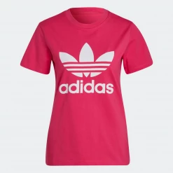 Adidas Women's Adicolor Classics Trefoil Tee - Real Magenta