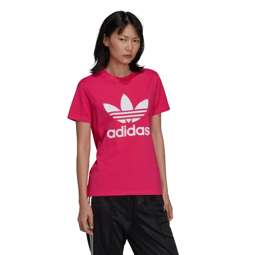 Adidas Women's Adicolor Classics Trefoil Tee - Real Magenta
