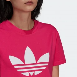 Adidas Women's Adicolor Classics Trefoil Tee - Real Magenta