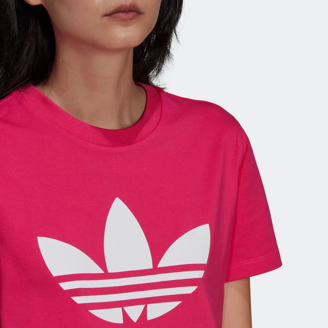 Adidas Women's Adicolor Classics Trefoil Tee - Real Magenta
