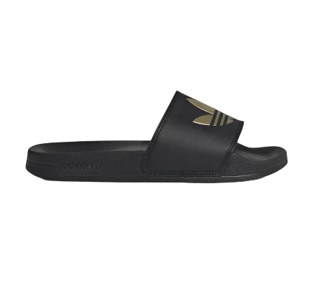Adidas Women's Adilette Lite Slides - Core Black / Matte Gold