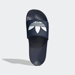 Men's Adidas Adilette Lite Slides - Collegiate Navy / Cloud White