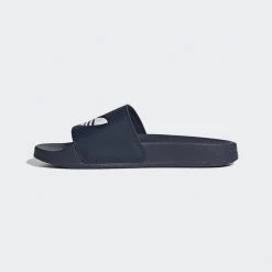 Men's Adidas Adilette Lite Slides - Collegiate Navy / Cloud White
