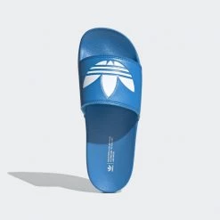 Adidas Men's Adilette Lite Slides - Bright Blue / White