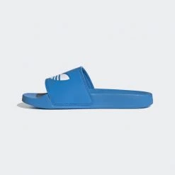 Adidas Men's Adilette Lite Slides - Bright Blue / White