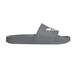 Adidas Men's Adilette Lite Slides - Grey Three / Cloud White