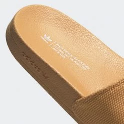 Adidas Women's Adilette Lite Slides - Hazy Orange / Cloud White