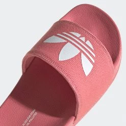 Adidas Women's Adilette Lite Slides - Hazy Rose / Cloud White / Hazy Rose