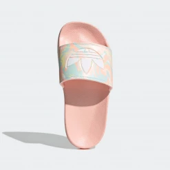 Kids' Adidas Kid's Adilette Lite Slides - Haze Coral / Cloud White