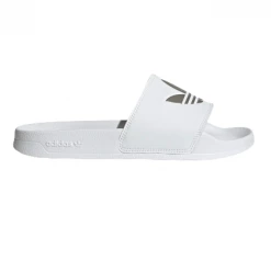 Adidas Women's Adilette Lite Slides - Cloud White / Matte Silver