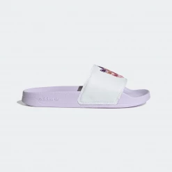 Adidas Women's Adilette Lite Slides - Cloud White / Purple Tint / Rose Tone