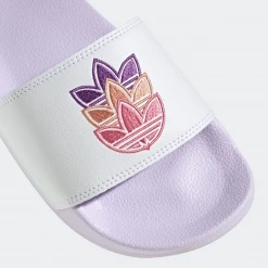 Adidas Women's Adilette Lite Slides - Cloud White / Purple Tint / Rose Tone