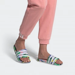 Adidas Women's Adilette Slides - Supplier Colour / Cloud White / Legend Ink