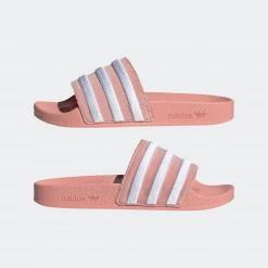 Adidas Women's Adilette Slides - Wonder Mauve / Cloud White