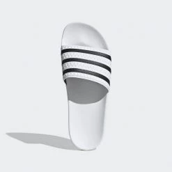 Adidas Adilette Slides - White / Core Black