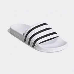 Adidas Adilette Slides - White / Core Black