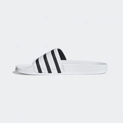 Adidas Adilette Slides - White / Core Black