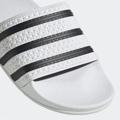 Adidas Adilette Slides - White / Core Black