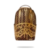 SPRAY GROUND Sprayground Paris Paint DLXV Checkerboard Backpack - Brown / Gold