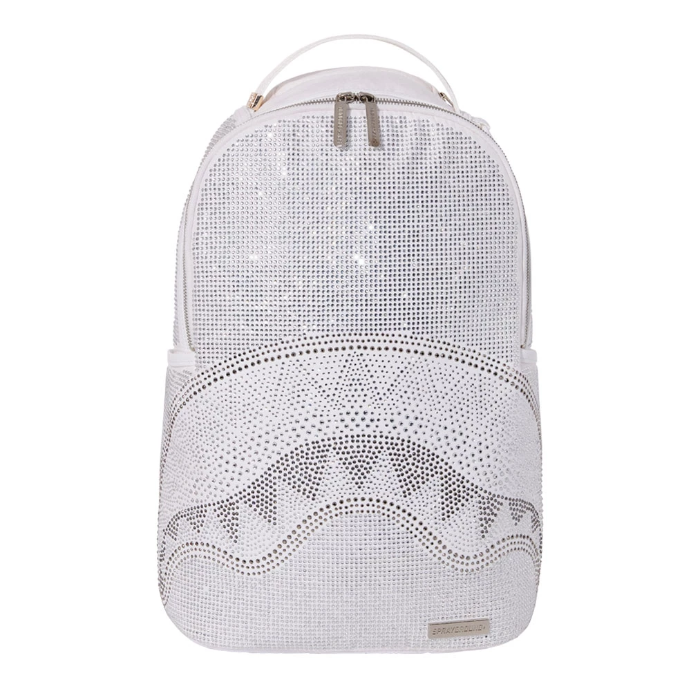 SPRAY GROUND Sprayground Trinity DLX Backpack - White / Silver