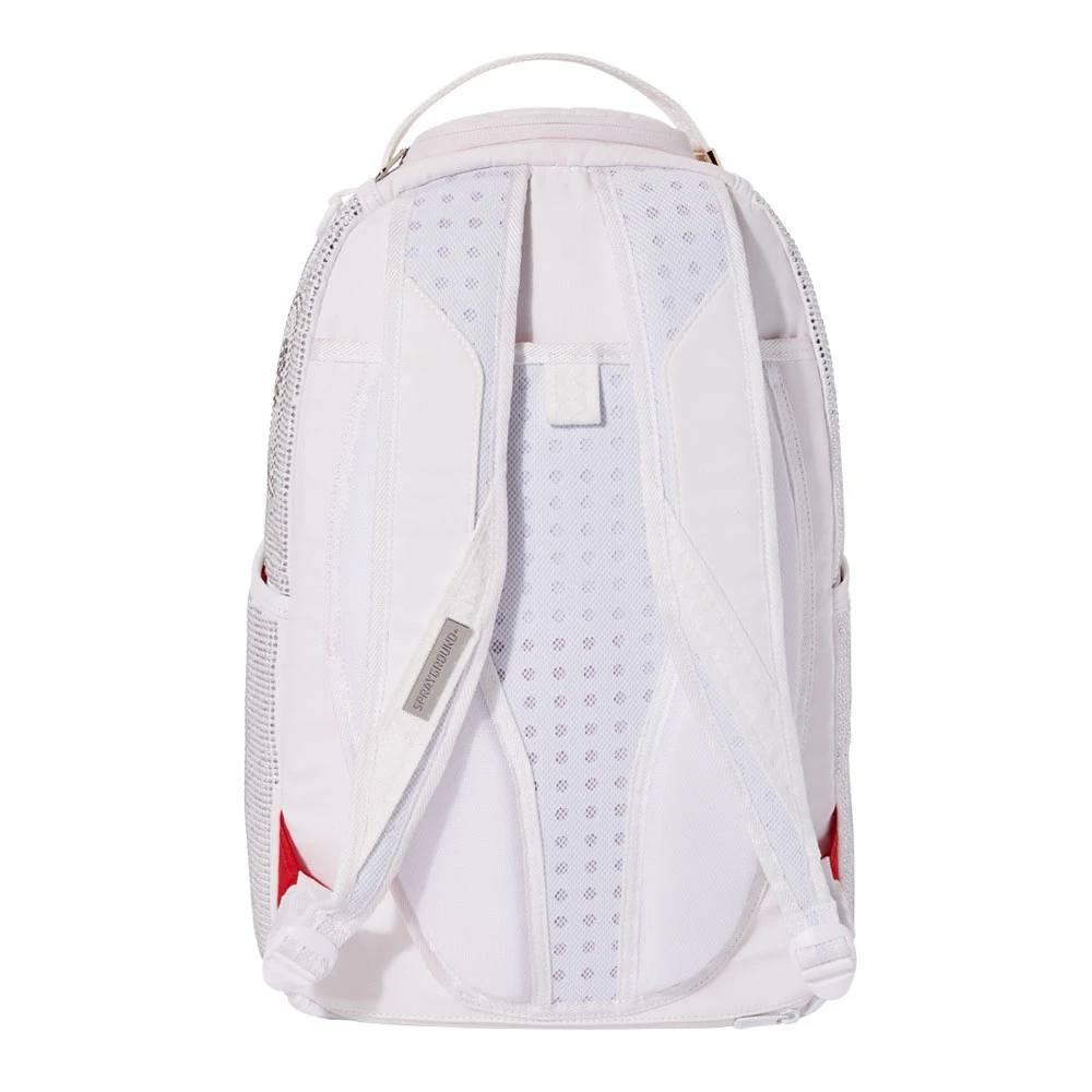SPRAY GROUND Sprayground Trinity DLX Backpack - White / Silver