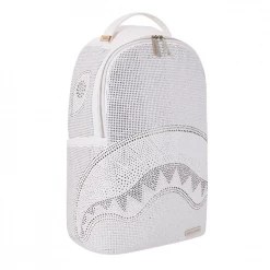 SPRAY GROUND Sprayground Trinity DLX Backpack - White / Silver