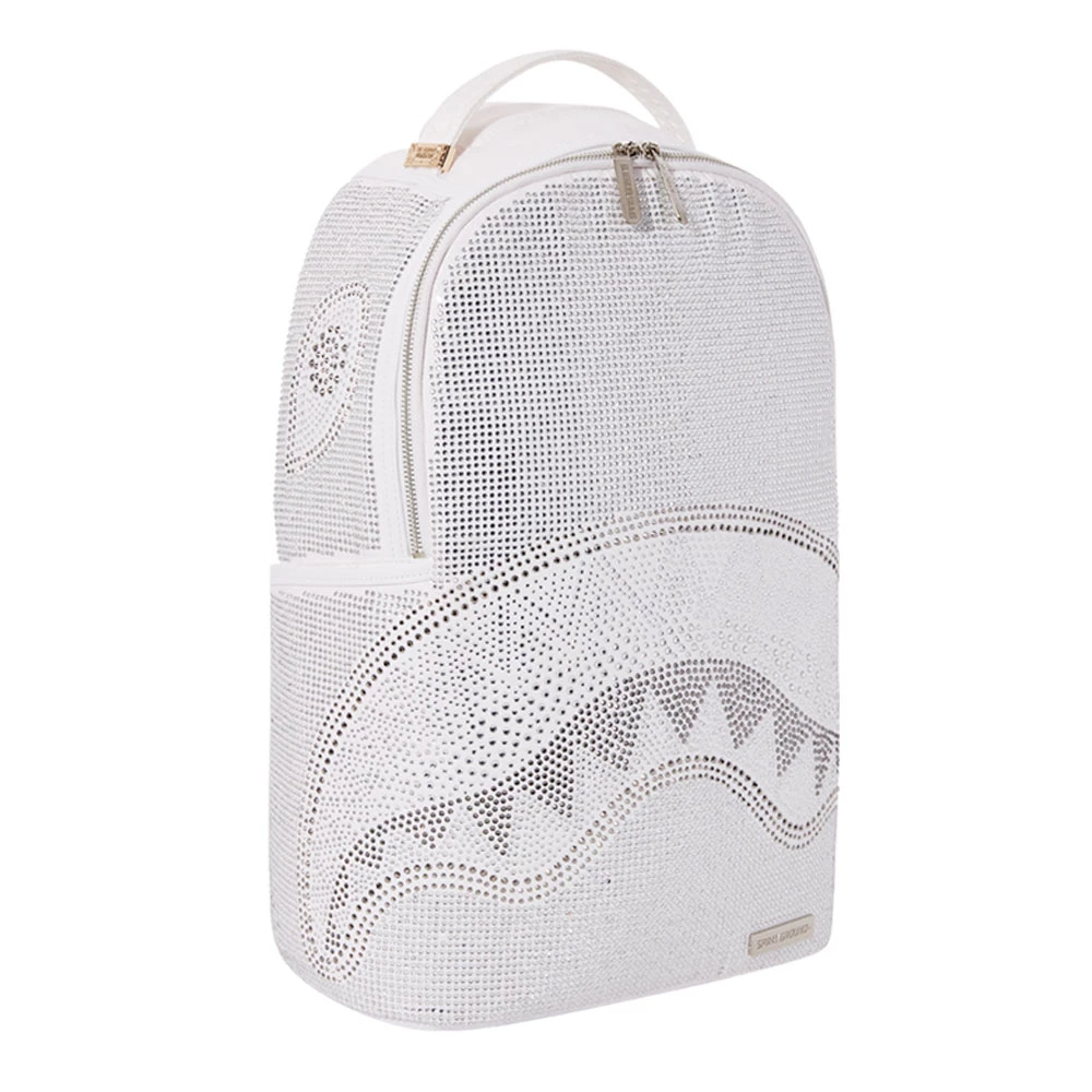 SPRAY GROUND Sprayground Trinity DLX Backpack - White / Silver